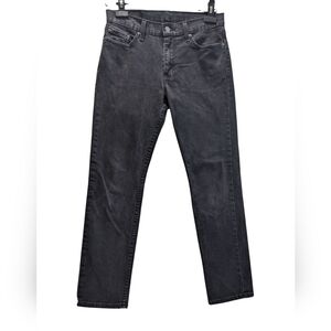 Levi's 511 Black Straight Jeans Classic Fit Size Is 30 X 30.  Small Flaw